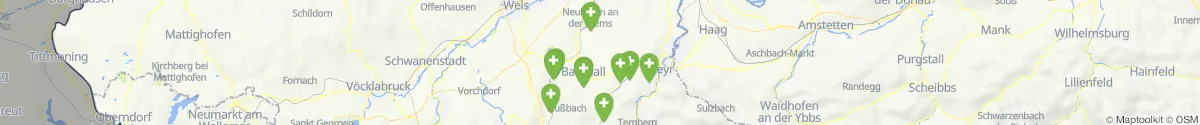Map view for Pharmacies emergency services nearby Pfarrkirchen bei Bad Hall (Steyr  (Land), Oberösterreich)